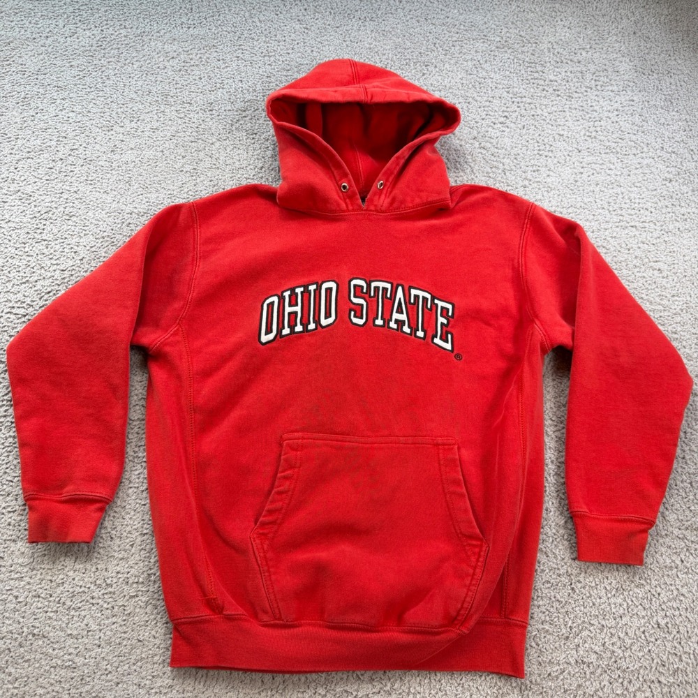 Steve & Barrys Ohio State Buckeyes Red Hoodie Kids Size 14-16 Y2K Collegiate